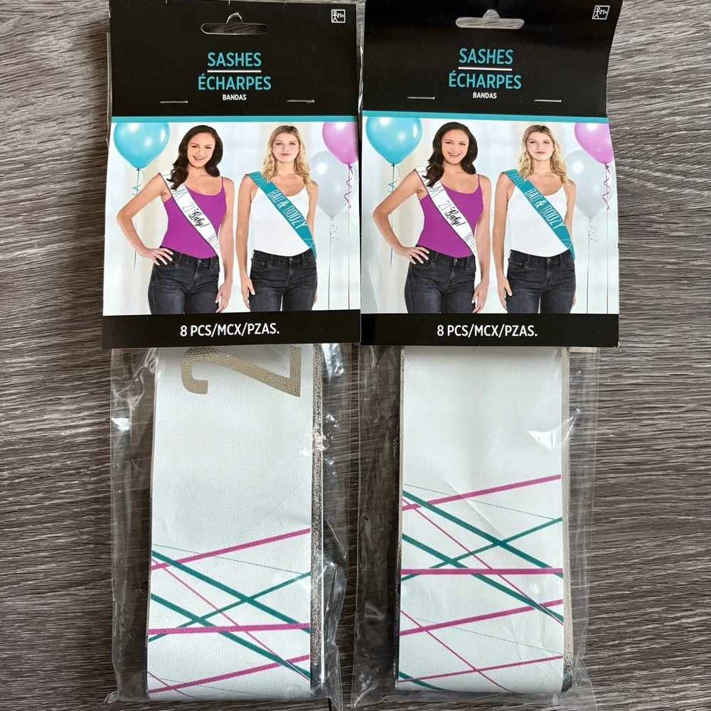 21 Baby/Bad & Boozy Sashes- 2pk